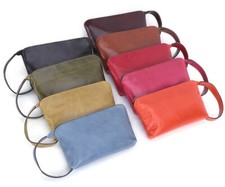 Genuine Leather Clutch Purses for Women Designer Vintage Bags Casual Wristlet