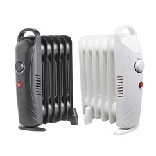 Mini 800W 6 Fin Oil Filled Radiator Winter Home Portable Electric Heater Compact