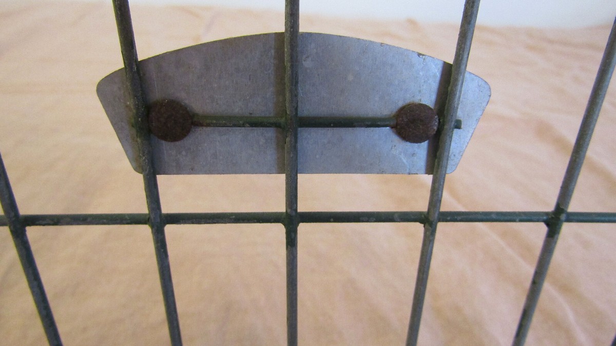 Vintage American Playground Device Co Metal Gym Locker Wire Basket