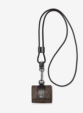 Michael Kors Hudson Logo Lanyard Case for AirPods Pro  with gift box Brown Black