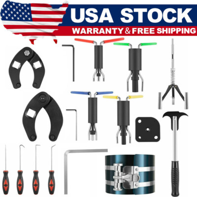 Hydraulic Cylinder Repair Tool Kit for Skid Steers Loaders Backhoes etc. 17PCS