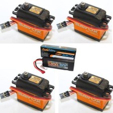 Savox SA-1230SG Monster Torque Servo Powerhobby 2s 5200mah 50c Deans Lipo