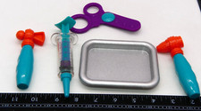 Lot Play Doctor Medical Otoscope Syringe Hammer Scissors Pan Pretend Toy Nurse