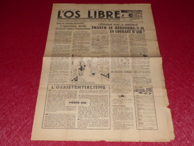 Press WW2 After War The Free Bone # 22 / 7 March 1946 The Bone Marrow Pierre DAC