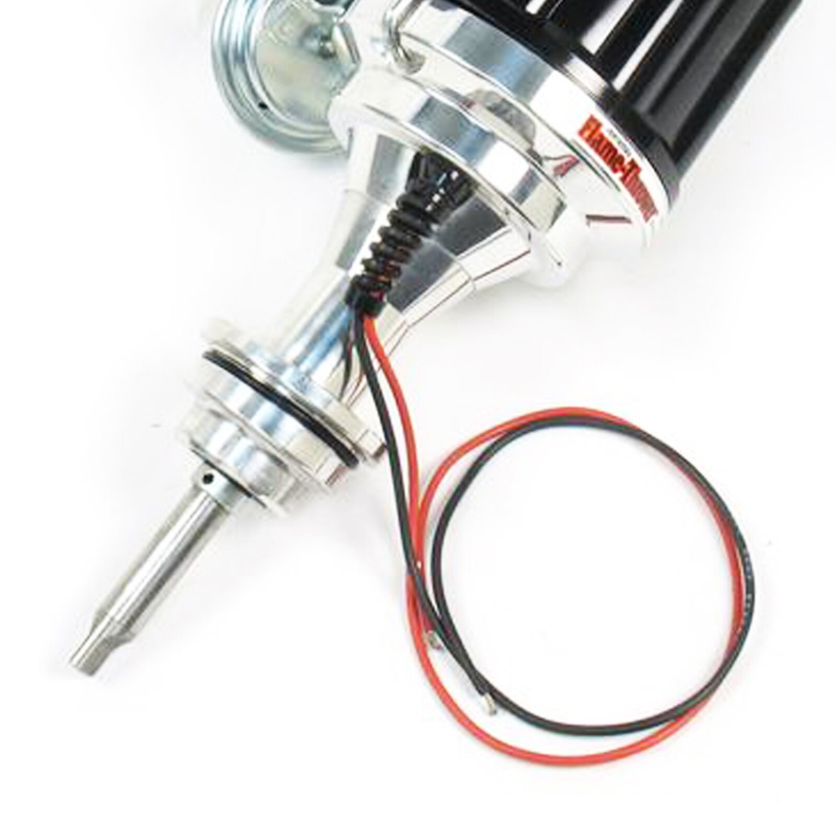 Pertronix Flame-Thrower Billet Distributor With Ignitor II - For Mopar 383-400 Engines, Vacuum Advance, Black Cap - View #7