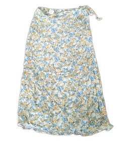 URBAN ROMANTICS Wrap Skirt Midi Summer Floral Classic City Travel Small 