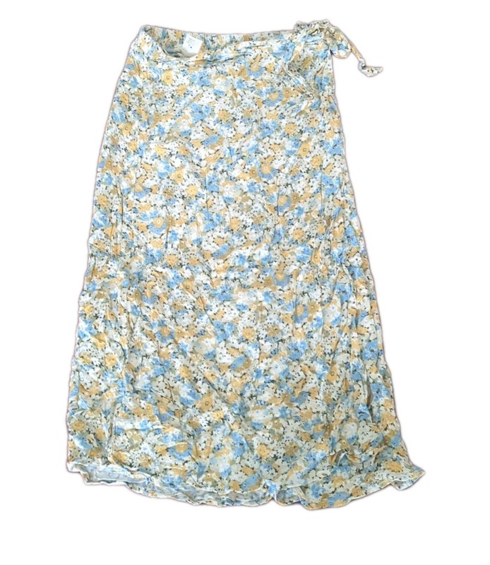 URBAN ROMANTICS Wrap Skirt Midi Summer Floral Classic City Travel Small 