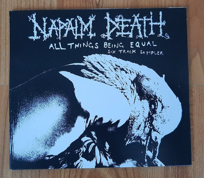 Napalm Death All Things Being Equal Six Track Sampler Legacy CD Digisleeve 2020