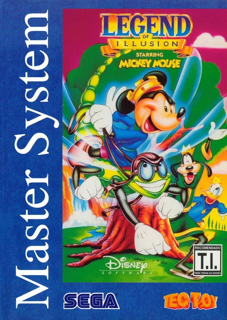 Legend Of Illusion Starring Mickey Mouse Sega Master System Box Art 2
