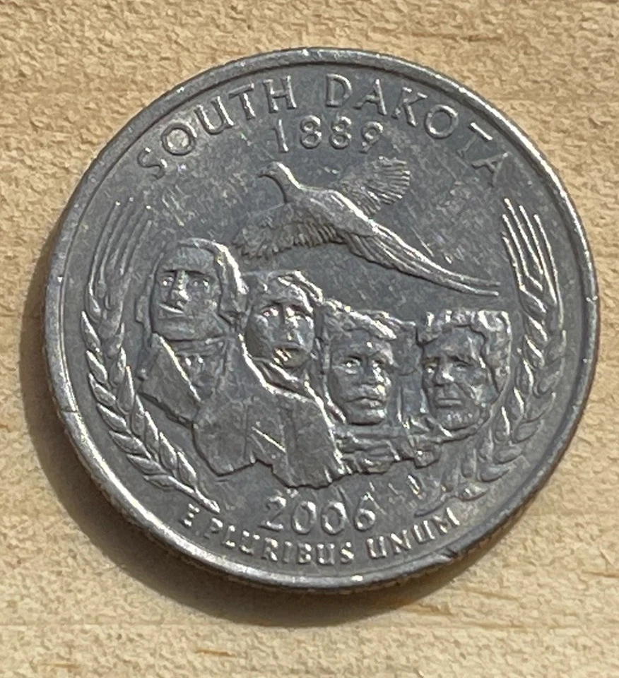 2006 South Dakota State Quarter Major Obverse Error !! And Double Ear And DD - Image 3 of 4