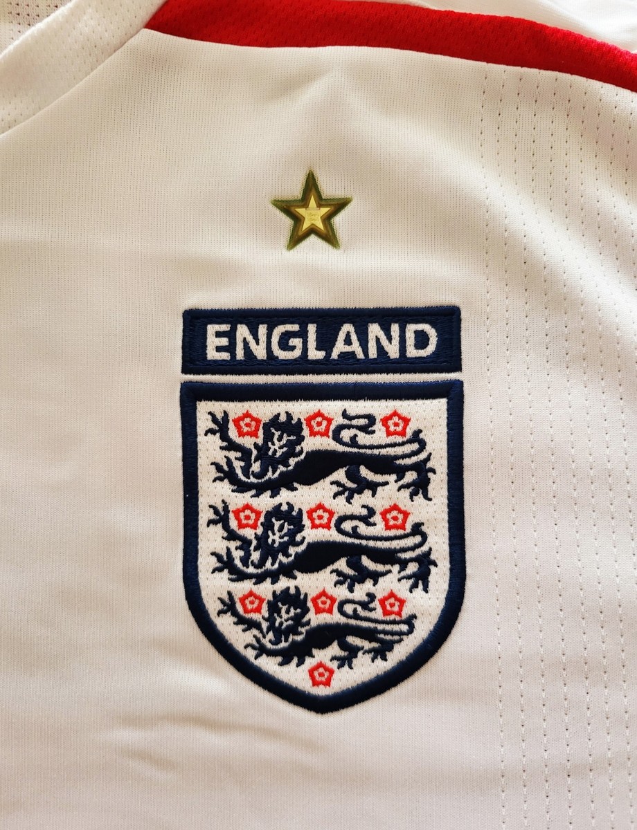 England 2007 - 2009 Home football Umbro shirt #7 Beckham size