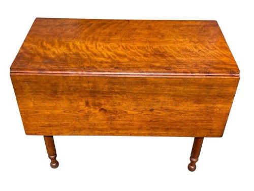 Antique Figured Cherry Drop Leaf Dining Table | eBay
