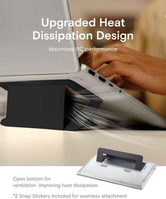 MOFT Laptop Stand foldable Airflow Heat Dissipation 2 Adjustable Viewing Angles