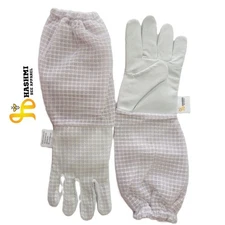 Beekeeping Gloves Long Sleeves Vented Goat Leather Made for Women, Men Beekeeper