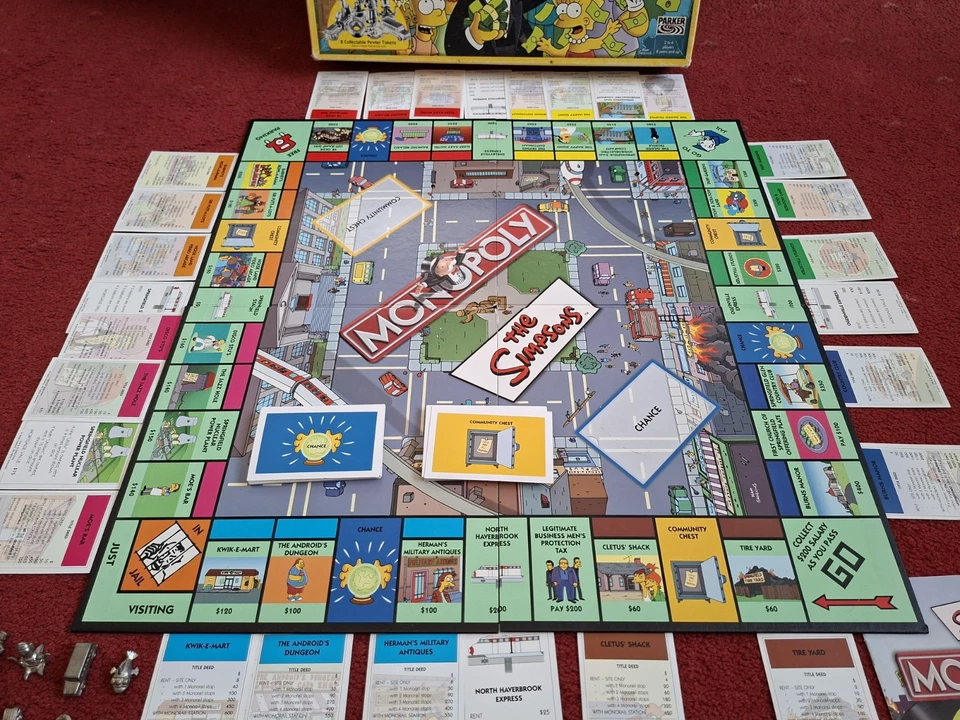 The Simpsons Monopoly Board Game 2003 - Image 2 of 4