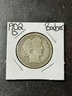 1902 O Barber Silver Quarter Good Condition U.S. 25c Type Coin (Raw18782)