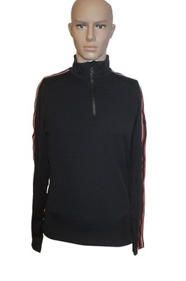 Bogner GILLES Men's Sport Ski Sweater Pullover Black Red Size M L New