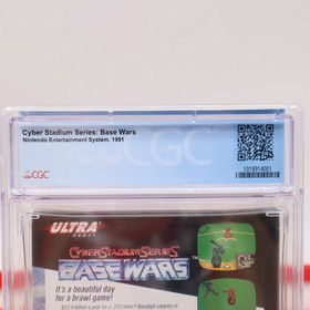 NES Nintendo CYBER STADIUM SERIES BASE WARS BASEBALL - CGC GRADED 9.6 A+ Sealed!