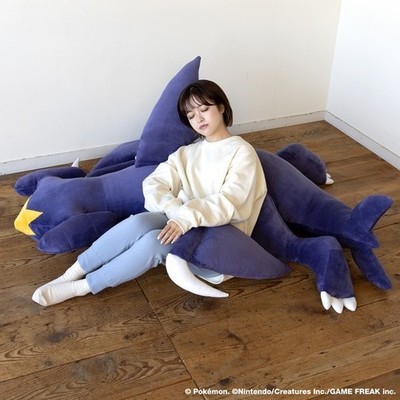 Large MEGA BIG Garchomp Pokemon Center LIMITED Plush Cushion Life Size Japan