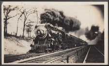 New York New Haven & Hartford RR 4-6-2 I-4 #1355 & passenger train photo