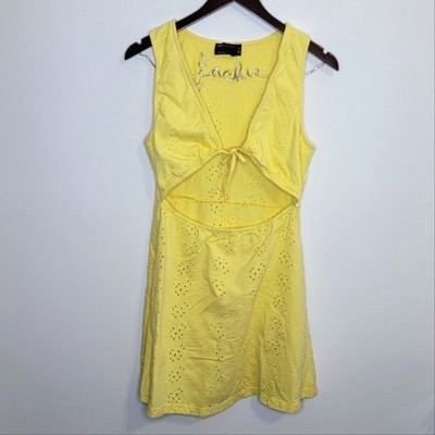 Asos Design Yellow Tie Front Cutout Dress Size 8 Tall | eBay Asos Design Yellow Tie Front Cutout Dress Size 8 Tall | eBay