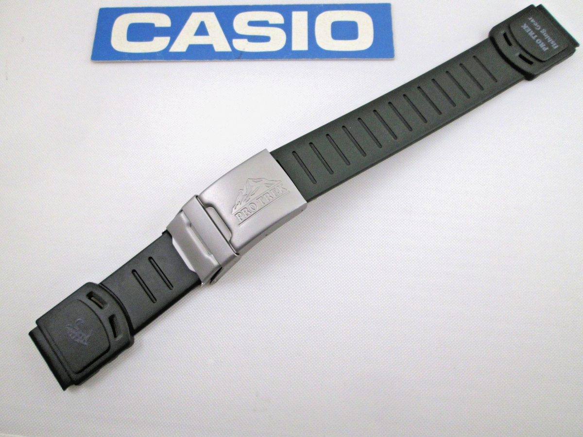 時計 L01 CASIO PROTREK fishing gear PRT-50FGJ Casio Pro Trek Fishing Gear PRT-50FGJ green resin watch band