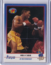 1991 KAYO BOXING CARD #28 OBA CARR ID9