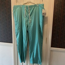 Wonderwink WORK MENS SX 4X Fly ZIP SURGE Green Scrub Pants 503X NWT 28