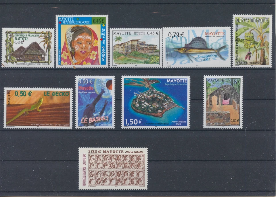 France Mayotte Jahrgang 2003 postfrisch neuf ** MNH komplett complete - Bild 1 von 1