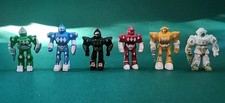 Vintage Soma Sonic Rangers Mini 2" PVC Action Figure, Lot Of 6