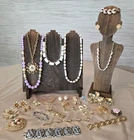 27pc Vtg Costume Jewelry lot inc Lisner, Sarah Coventry, Monet, Avon, Coro +