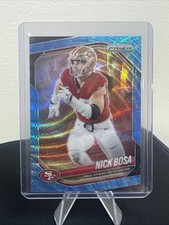 2025 Panini Prizm Nick Bosa #219 Blue Wave Prizm 🔥#211/230 San Francisco 49ers