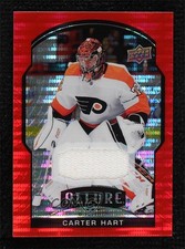 2020-21 Upper Deck Allure Red Rainbow Jerseys Carter Hart #12 0i1q