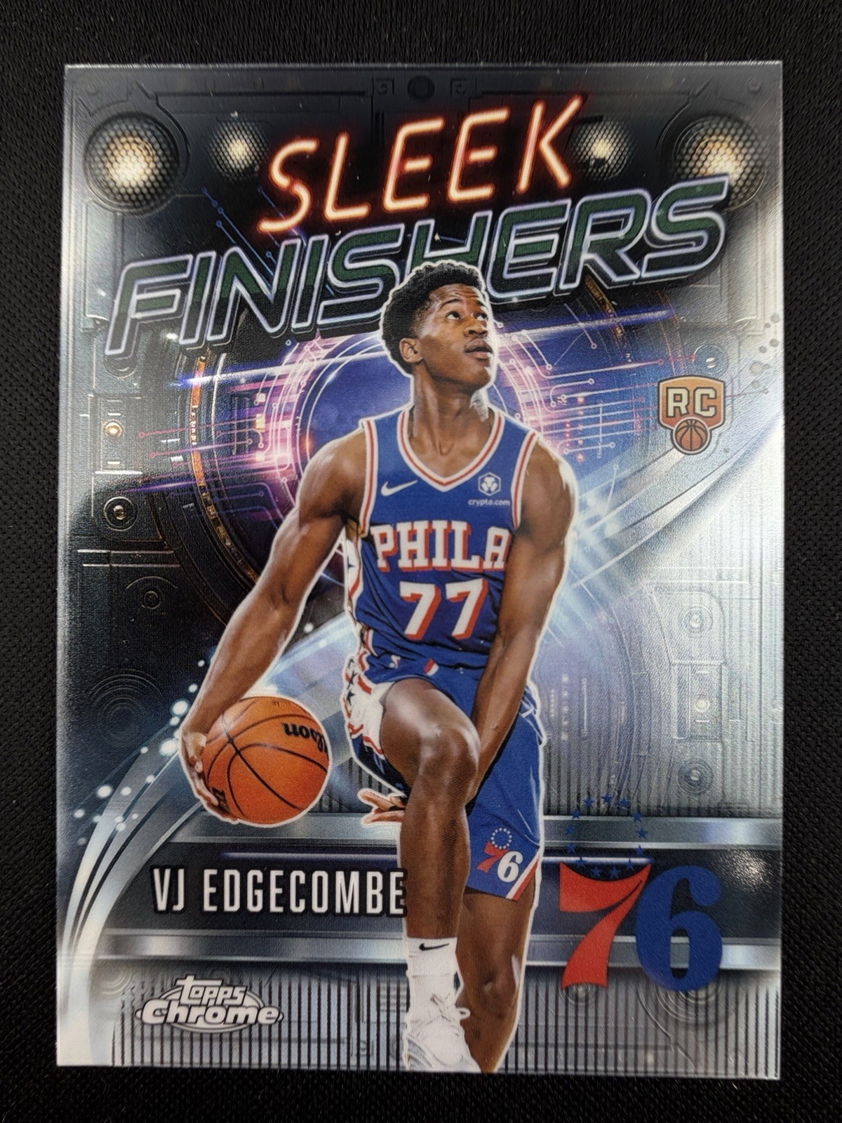 VJ EDGECOMBE 2025-26 Topps Chrome Sleek Finishers Insert #SF-23 Rookie RC