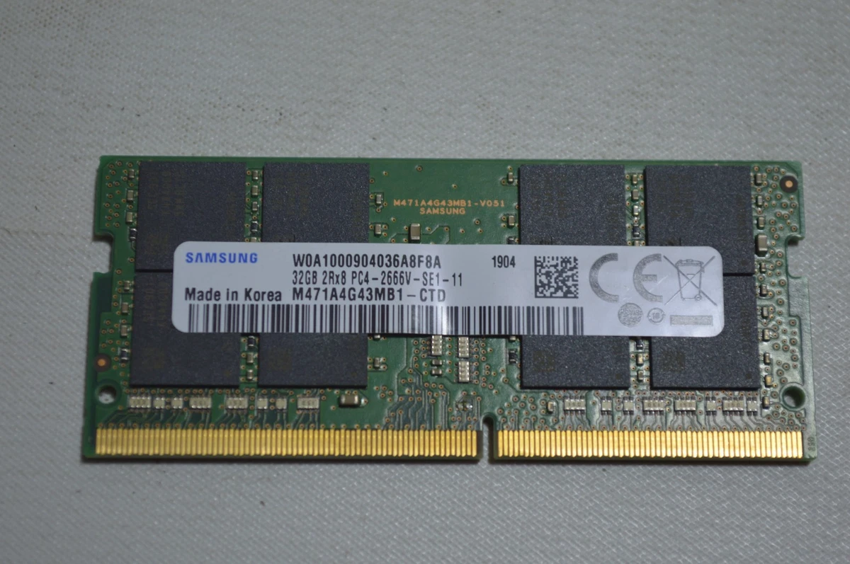Samsung SO-DIMM Computer PC4-21300 (DDR4-2666) Bus Speed Memory