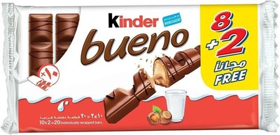 Kinder Bueno 430g Pack of 8+2 Free