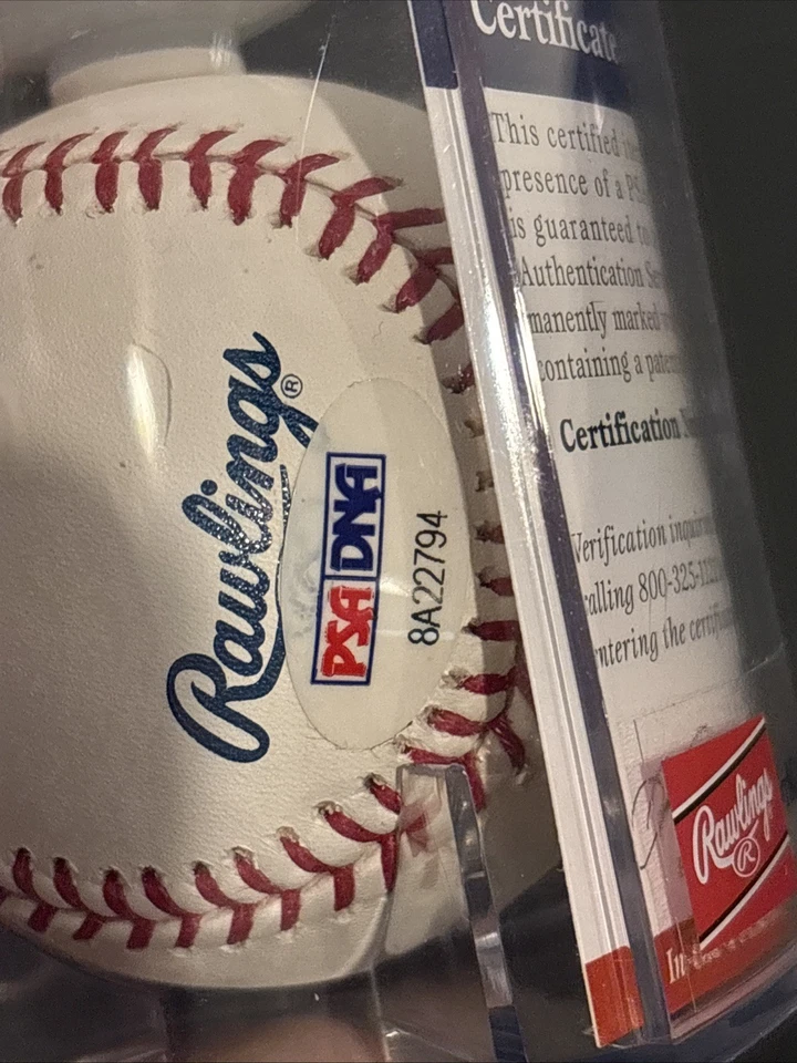 Manny Machado Signed Official MLB Baseball PSA COA San Diego Padres Orioles - Image 3 of 4