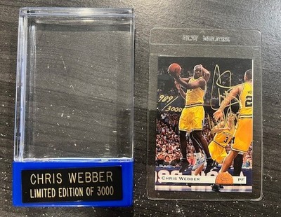 1993-94 CHRIS WEBBER CLASSIC DRAFT PICS AUTO CARD /3000 (RC)
