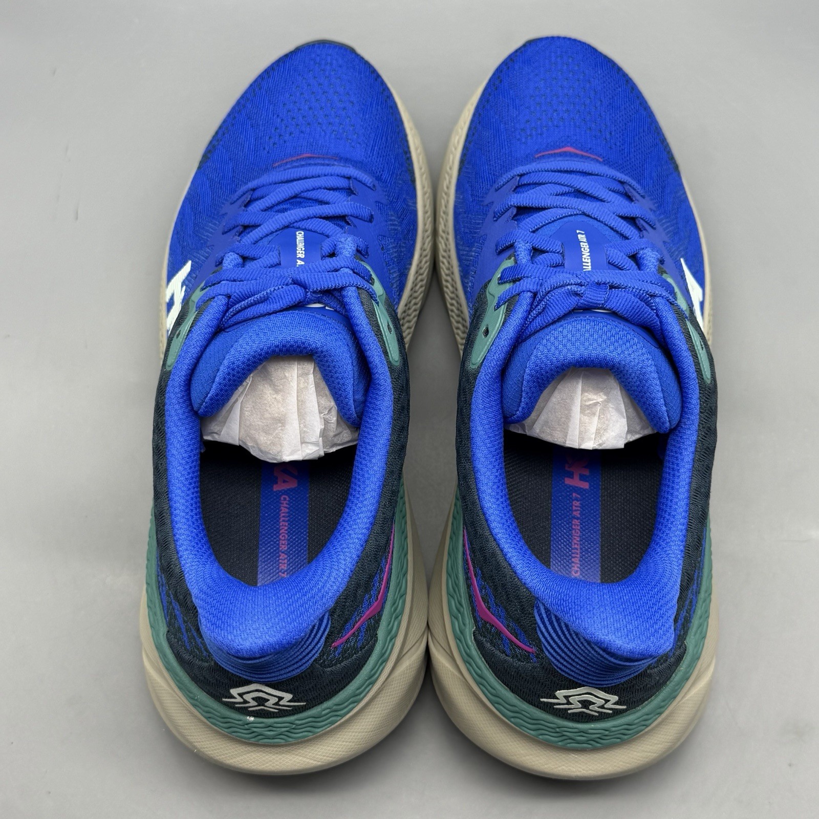 Hoka One One Challenger ATR 7 Men’s 9 D Blue Teal Trail Hiking Terrain Shoes NWB thumbnail 7