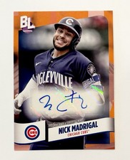 2024 Topps Big League Electric Orange Foil Auto Nick Madrigal #BEO-NM Autograph