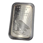 Vintage World Wide Mint Silver Eagle Art Bar .999 Fine 1 Troy Oz