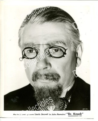 DR KNOCK-1960'S-8 X 10-STILL-COMEDY-LOUIS JOUVET-vg VG