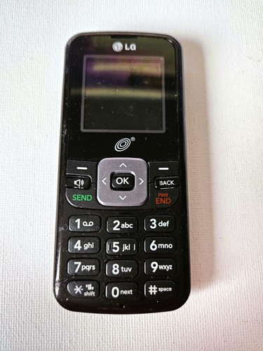 LG 100 C Mobile Phone UNLOCKED Classic Keypad Buttons Torch Loudspeaker - Black