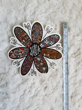 VINTAGE YAGA SKATEBOARDING CLOTHING BRAND FLOWER STICKER