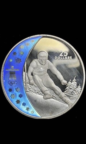 2007 Canada Vancouver Winter Olympics Elizabeth II $25 Silver Coin - Picture 15 of 24