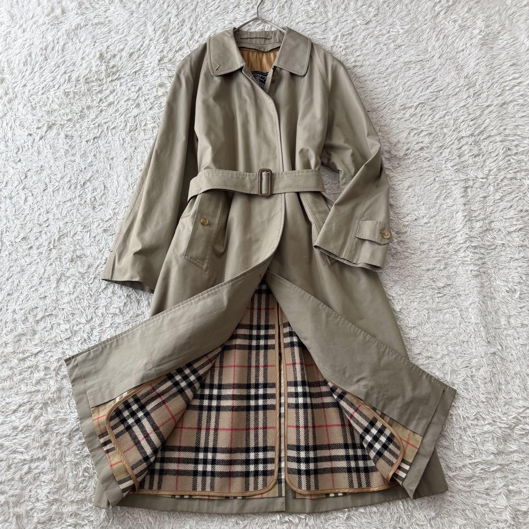 BURBERRY sizeM Trench Coat Liner Nova Check