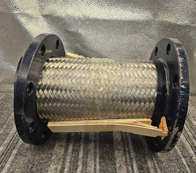 Braided Stainless Steel Pipe Expansion Joint Flange Adapter 8 Hole Mount 10''
