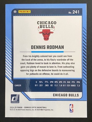 Dennis Rodman 2024-25 Donruss Optic Basketball Legends Chicago
