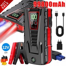 Auto KFZ Starthilfe Jump Starter 12V Ladegerät Booster Power Bank PKW 99800mAh