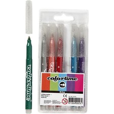 Colortime Drawing pens, Assorted Colours, One Size